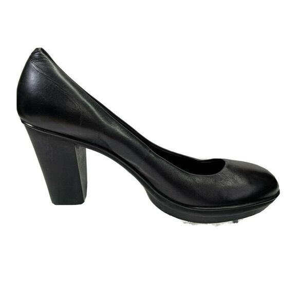 Camper Womens Black Leather Platform Heels Pumps Size 41 EU 11 US Career Profess - Picture 1 of 12